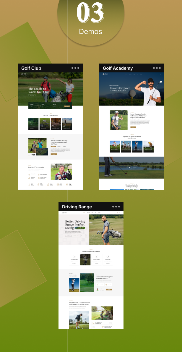 Golfy - Golf Club & Course HTML Template - 2