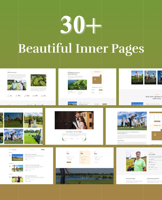 Golfy - Golf Club & Course HTML Template - 3