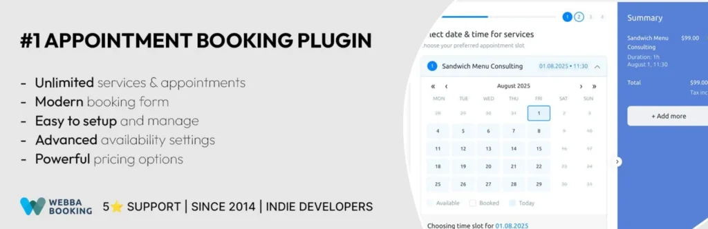 WordPress Booking Plugins for Appointments 
